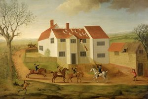 John Sidey et ses chiens à une ferme près de Hadleigh, Suffolk - James Dunthorne
