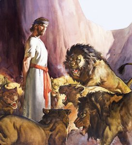 Daniel dans la fosse aux lions