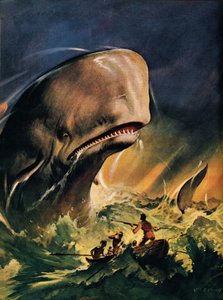 Moby Dick (lithographie en couleur) - James Edwin McConnell