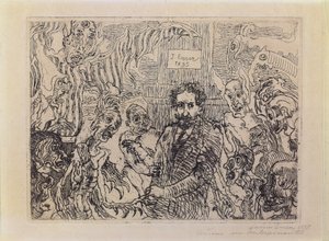 Démons me taquinant - James Ensor