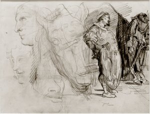Don Quichotte et tête de cheval