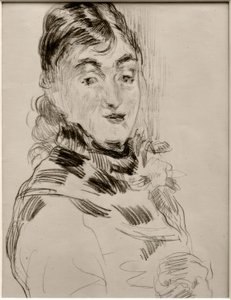 Méry Laurent avec un carlin - James Sidney Ensor