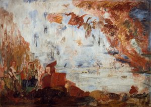 La Tentation de Saint Antoine, par James Ensor (1860-1949), huile sur toile