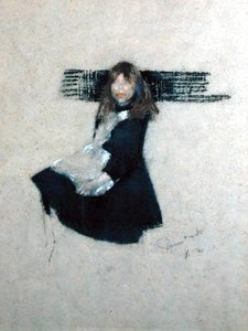 Petite fille en noir