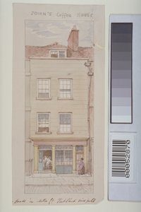 Vue de Mitre Court, Fleet Street, montrant la maison de café de John, c.1850 - James Findlay