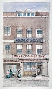 Vue de la taverne du duc de Cambridge, Shoe Lane, City de Londres - James Findlay