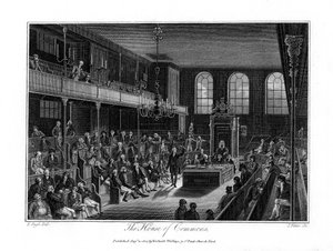 La Chambre des communes, Londres, 1804 - James Fittler