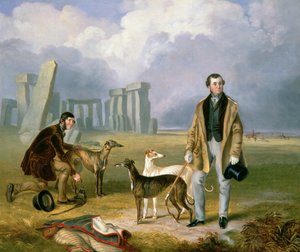 Charles Randell avec des lévriers, 1849