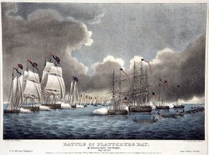 Bataille de la baie de Plattsburg : Victoire de McDonough, pub. 1840