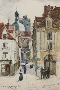 Dieppe, Rue Notre Dame, depuis le quai
