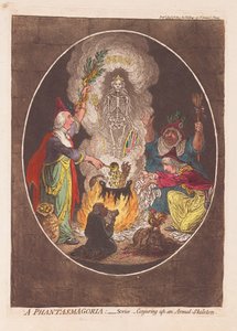Une Phantasmagorie : Scène - Évoquant un squelette armé, pub. 1803