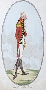 Une tranche de fromage de Gloster, publiée par Hannah Humphrey en 1795 - James Gillray