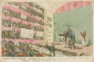 Les magistrats en action se commettant eux-mêmes, leur première apparition au Théâtre National de Covent Garden, 1809