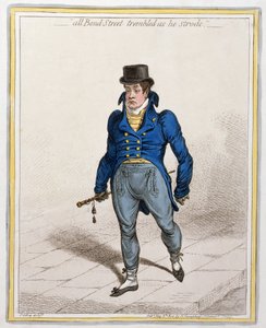 Toute Bond Street tremblait quand il marchait, publié par Hannah Humphrey, 1802 - James Gillray