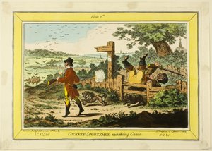 Jeu de marquage Cockney Sportsmen - James Gillray