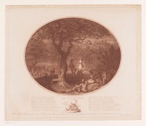 Homme et femme dansant sous un arbre - James Gillray