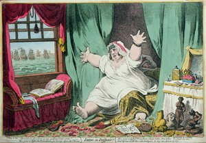 Didon en désespoir, publié par Hannah Humphrey, 1801