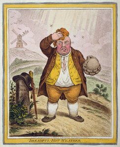 Temps affreusement chaud, publié par Hannah Humphrey en 1808