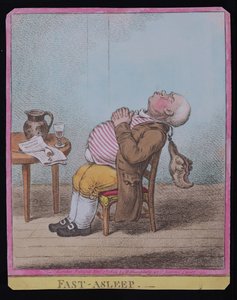Profond sommeil, publié par Hannah Humphrey en 1806 - James Gillray