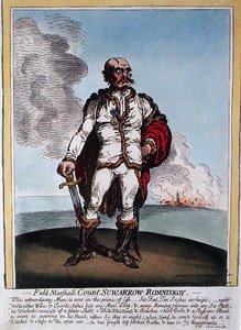 Field-Marshall Comte Suwarrow-Rominiskoy (1729-1800) - James Gillray