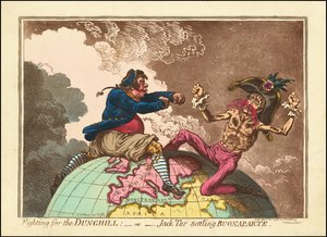 Combattre pour le Dunghill - ou - Jack Tar règle son compte à Buonaparte - James Gillray