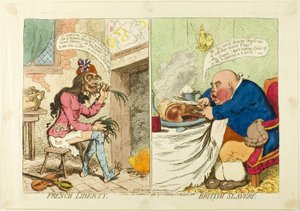 Liberté française, esclavage britannique - James Gillray