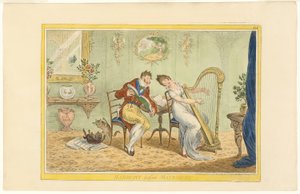 Harmonie avant le mariage (recto); Franchir la barrière (verso)