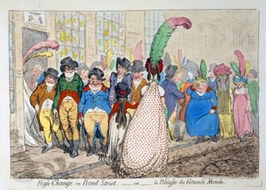 Grand changement à Bond Street ou la politesse du grand monde, 1796