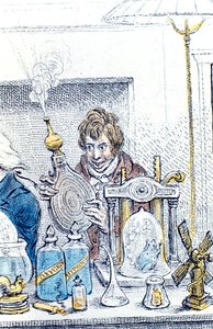 Humphry Davy, chimiste et inventeur britannique, 1802 - James Gillray