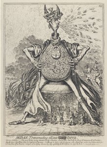 Midas, transformant tout en or, 1797