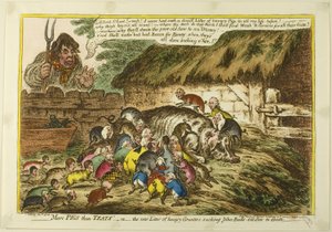 Plus de cochons que de tétines - James Gillray