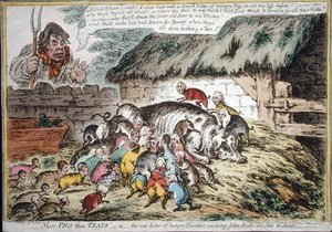 Plus de cochons que de tétines, publié par Hannah Humphrey en 1806
