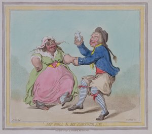 Mon Poll et Mon Partenaire Joe, gravé par T. Adams, pub. par Hannah Humphrey, 1796