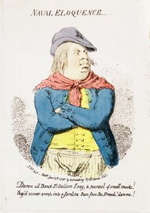 Éloquence navale, publié par Hannah Humphrey en 1795 (détail)