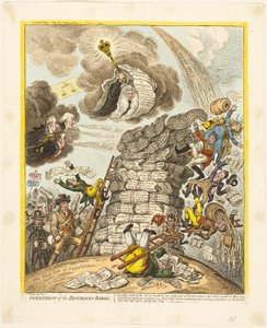 Renversement de la République-Babel - James Gillray
