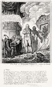 Planche 5, de La Vie de William Cobbett, écrite par lui-même, pub. par H. Humphrey, 1809
