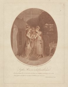 Sophia, Honour, et la Femme de Chambre, scène de Tom Jones par Henry Fielding (1707-54) - James Gillray