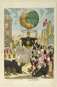 Tentand via est qua me quoque possim tollere humo - James Gillray