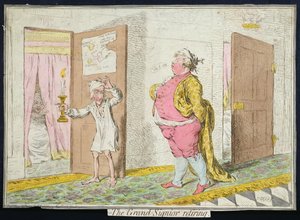Le Grand-Signior se retirant, publié par Hannah Humphrey en 1796