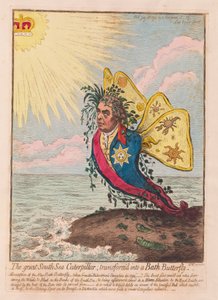 La grande chenille de la mer du Sud, transformée en papillon de Bath, publié en 1792