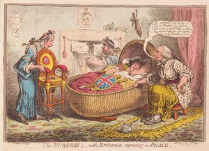 La crèche; avec Britannia reposant en paix, publié en 1802