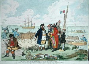 La véritable cause du prix élevé actuel des provisions, publié par Hannah Humphrey en 1795 - James Gillray