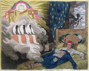 La peste nocturne de Tom Paine, publiée par Hannah Humphrey en 1792