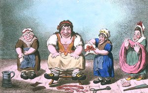 Vénus habillée par les Grâces, publié par Hannah Humphrey en 1800
