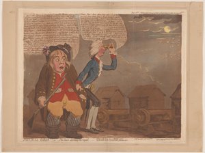 William Pitt et John Bull craignent une invasion