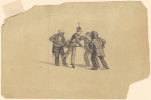 Étude pour "Entraînement de la Milice"