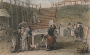 Personnages prenant les eaux au spa de Scarborough