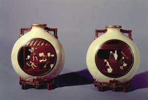 Paire de vases de Worcester - James Hadley