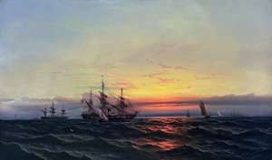 De la voile à la vapeur (huile sur toile)