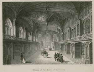 Bibliothèque de la Chambre des communes, conçue par Thomas Hopper - James Henry Lynch